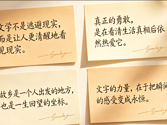 那些值得抄在本子上的文学名句，每一句都是人生的解药
