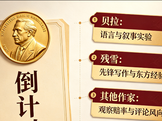 2026年诺贝尔文学奖倒计时：贝拉、残雪等作家成热门人选